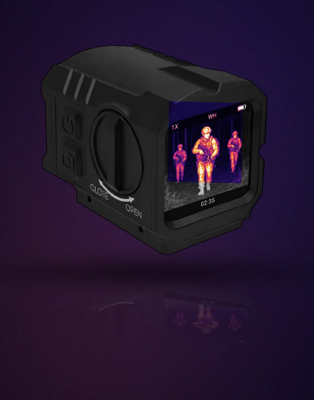 Rubicon R1 first-generation compact thermal sight, display side