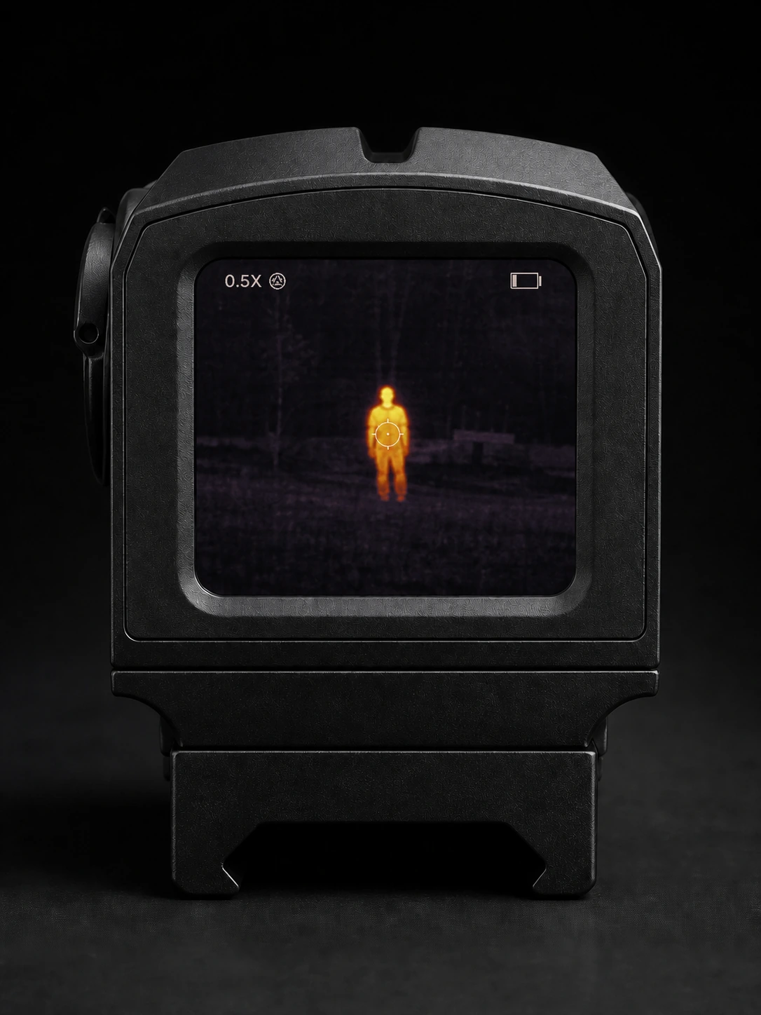 Rubicon R2 screen shown in the Yellow Hot thermal palette